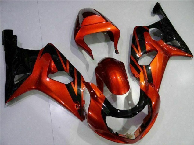 Carénage Suzuki GSXR 1000 K1 2000-2002 - Orange Noir
