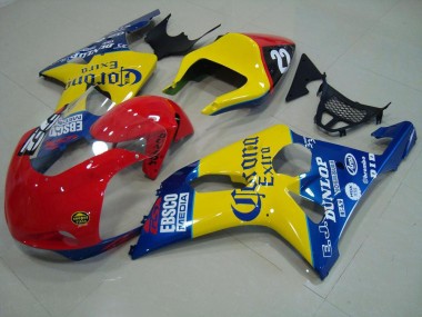 Carénage Suzuki GSXR 1000 K1 2000-2002 - Rouge Jaune Bleu Corona Courses