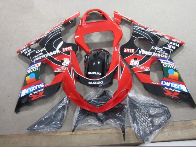 Carénage Suzuki GSXR 1000 K1 2000-2002 - Rouge Noir Denso Carénage Suzuki GSXR 1000 K1 2000-2002 - Rouge Noir Denso