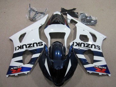 Carénage Suzuki GSXR 1000 K3 2003-2004 - Blanc Bleu Noir Décalque