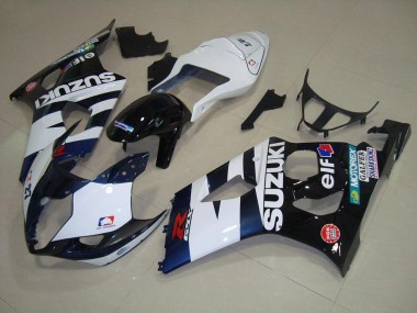 Carénage Suzuki GSXR 1000 K3 2003-2004 - Blanc Noir Elf