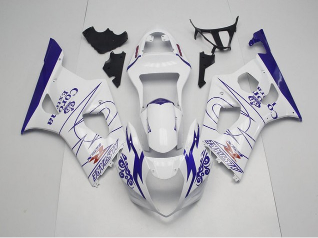 Carénage Suzuki GSXR 1000 K3 2003-2004 - Bleu Whie Corona Carénage Suzuki GSXR 1000 K3 2003-2004 - Bleu Whie Corona
