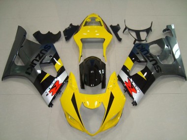 Carénage Suzuki GSXR 1000 K3 2003-2004 - Jaune Gris