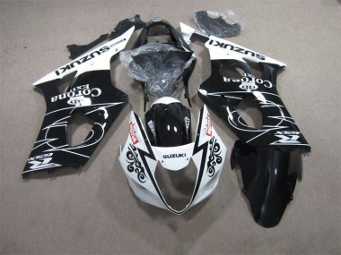 Carénage Suzuki GSXR 1000 K3 2003-2004 - Noir Blanc Corona Extra Motul