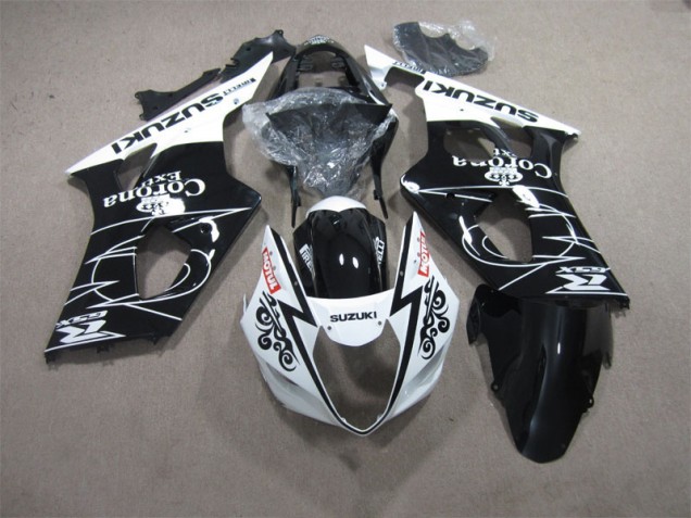 Carénage Suzuki GSXR 1000 K3 2003-2004 - Noir Blanc Corona Extra Motul Carénage Suzuki GSXR 1000 K3 2003-2004 - Noir Blanc Corona Extra Motul