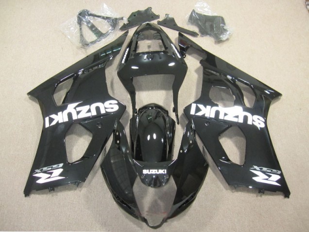 Carénage Suzuki GSXR 1000 K3 2003-2004 - Noir Blanc Décalque Carénage Suzuki GSXR 1000 K3 2003-2004 - Noir Blanc Décalque
