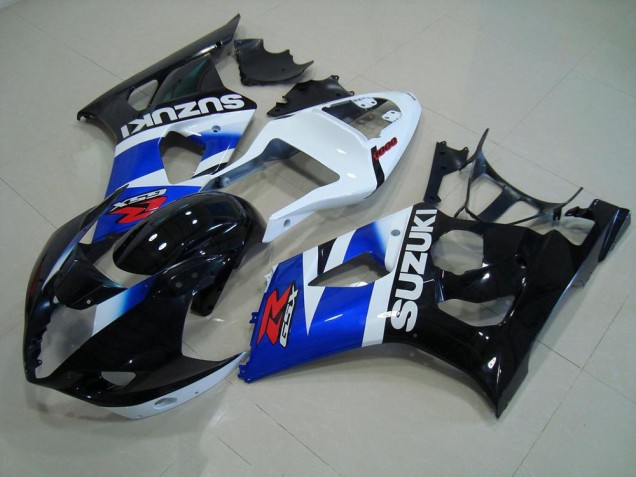 Carénage Suzuki GSXR 1000 K3 2003-2004 - Noir Bleu Blanc