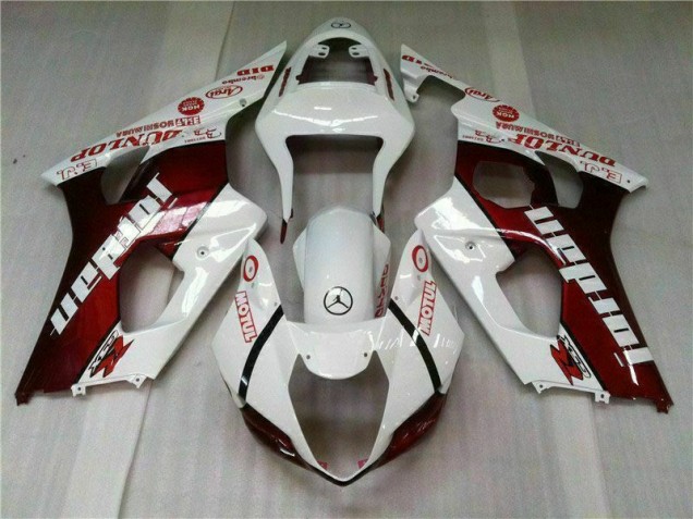 Carénage Suzuki GSXR 1000 K3 2003-2004 - Rouge Blanc