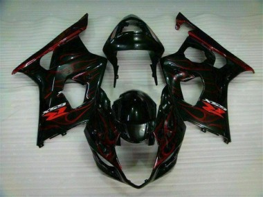 Carénage Suzuki GSXR 1000 K3 2003-2004 - Rouge Flamme