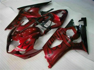Carénage Suzuki GSXR 1000 K3 2003-2004 - Rouge