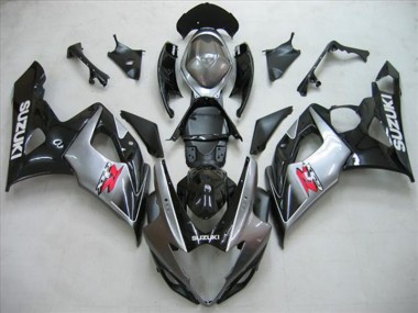 Carénage Suzuki GSXR 1000 K5 2005-2006 - Noir Argent Gris
