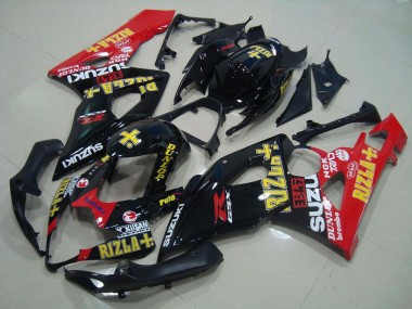 Carénage Suzuki GSXR 1000 K5 2005-2006 - Noir Rouge Rizla