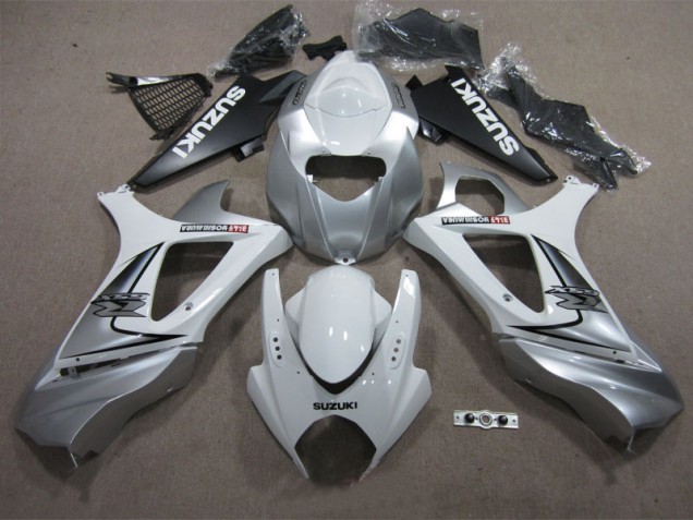 Carénage Suzuki GSXR 1000 K7 2007-2008 - Blanc Argent Carénage Suzuki GSXR 1000 K7 2007-2008 - Blanc Argent