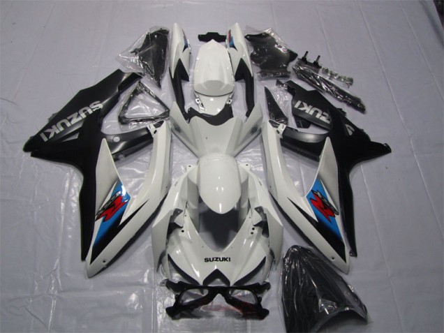 Carénage Suzuki GSXR 1000 K7 2007-2008 - Blanc Noir Carénage Suzuki GSXR 1000 K7 2007-2008 - Blanc Noir