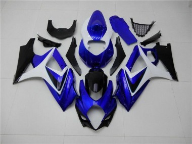 Carénage Suzuki GSXR 1000 K7 2007-2008 - Bleu Blanc Noir