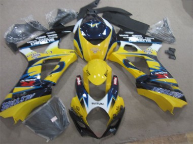 Carénage Suzuki GSXR 1000 K7 2007-2008 - Jaune Bleu
