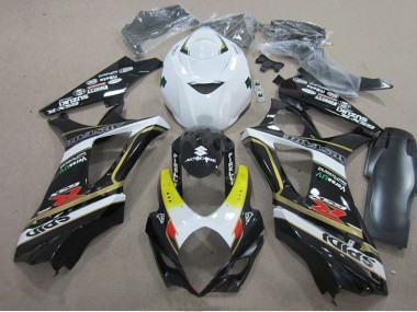 Carénage Suzuki GSXR 1000 K7 2007-2008 - Noir Blanc