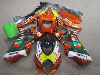 Carénage Suzuki GSXR 1000 K7 2007-2008 - Orange Jaune Monster