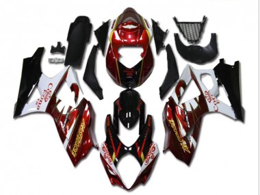 Carénage Suzuki GSXR 1000 K7 2007-2008 - Rouge Blanc Noir