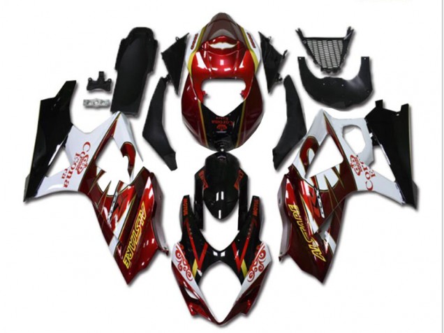 Carénage Suzuki GSXR 1000 K7 2007-2008 - Rouge Blanc Noir Carénage Suzuki GSXR 1000 K7 2007-2008 - Rouge Blanc Noir