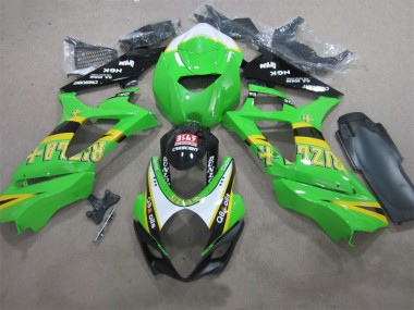 Carénage Suzuki GSXR 1000 K7 2007-2008 - Vert Rizla Q8 Oils