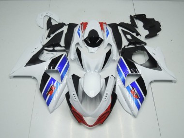Carénage Suzuki GSXR 1000 K9 2009-2016 - Blanc Bleu Noir