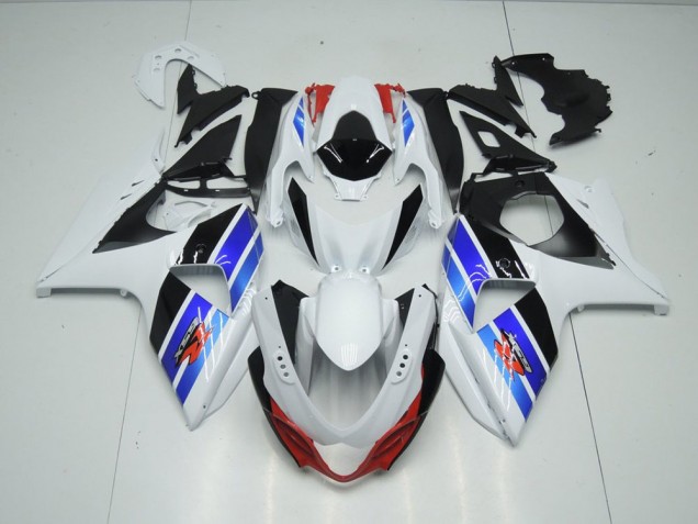 Carénage Suzuki GSXR 1000 K9 2009-2016 - Blanc Bleu Noir Carénage Suzuki GSXR 1000 K9 2009-2016 - Blanc Bleu Noir