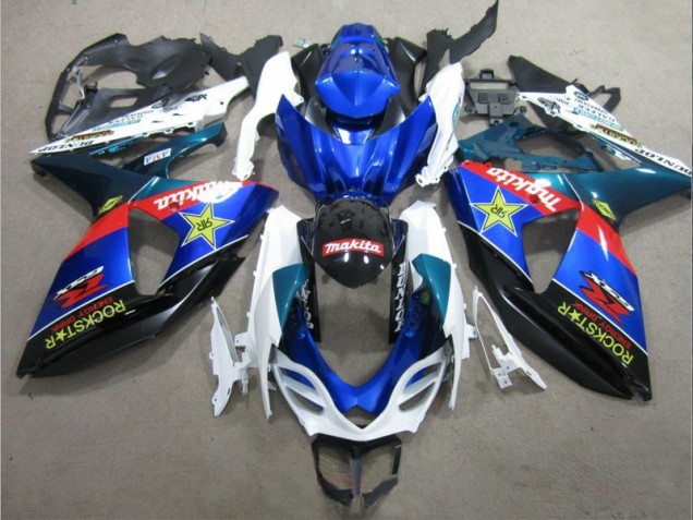 Carénage Suzuki GSXR 1000 K9 2009-2016 - Bleu Blanc Rockstar Carénage Suzuki GSXR 1000 K9 2009-2016 - Bleu Blanc Rockstar