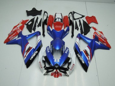 Carénage Suzuki GSXR 1000 K9 2009-2016 - Bleu et Rouge