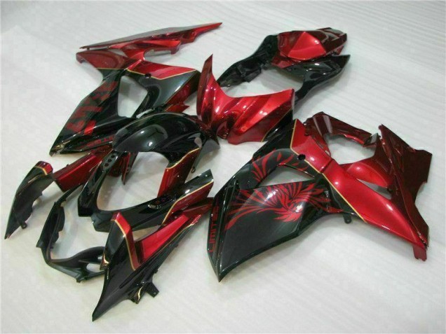 Carénage Suzuki GSXR 1000 K9 2009-2016 - Rouge Flamme Noir Carénage Suzuki GSXR 1000 K9 2009-2016 - Rouge Flamme Noir