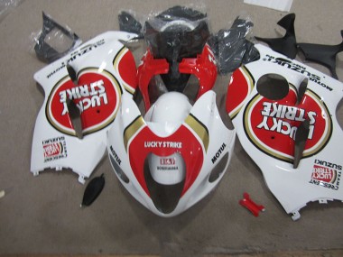 Carénage Suzuki GSXR 1300 Hayabusa 1996-2007 - Blanc Lucky Strike Motul