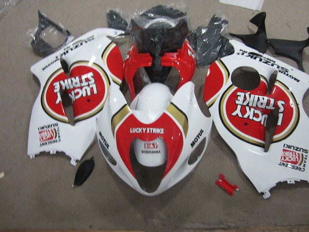 Carénage Suzuki GSXR 1300 Hayabusa 1996-2007 - Blanc Lucky Strike Motul Carénage Suzuki GSXR 1300 Hayabusa 1996-2007 - Blanc Lucky Strike Motul
