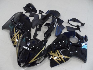 Carénage Suzuki GSXR 1300 Hayabusa 1996-2007 - Noir Or Décalque