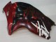 Carénage Suzuki GSXR 1300 Hayabusa 1996-2007 - Noir Rouge Flamme