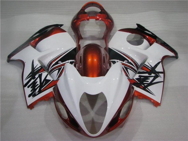 Carénage Suzuki GSXR 1300 Hayabusa 1996-2007 - Orange Blanc Noir Carénage Suzuki GSXR 1300 Hayabusa 1996-2007 - Orange Blanc Noir