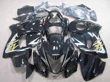 Carénage Suzuki GSXR 1300 Hayabusa 2008-2019 - Noir Or Décalque