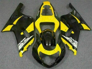 Carénage Suzuki GSXR 600 / 750 K1 K2 K3 2001-2003 - Jaune Noir