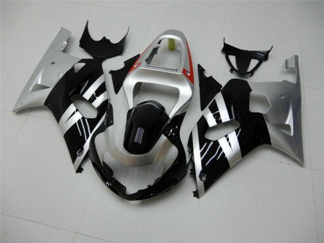 Carénage Suzuki GSXR 600 / 750 K1 K2 K3 2001-2003 - Noir Argent