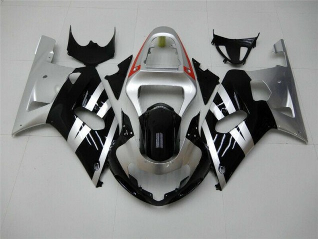 Carénage Suzuki GSXR 600 / 750 K1 K2 K3 2001-2003 - Noir Argent