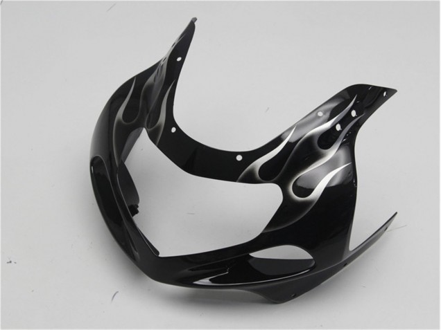 Carénage Suzuki GSXR 600 / 750 K1 K2 K3 2001-2003 - Noir Blanc Flamme Carénage Suzuki GSXR 600 / 750 K1 K2 K3 2001-2003 - Noir Blanc Flamme