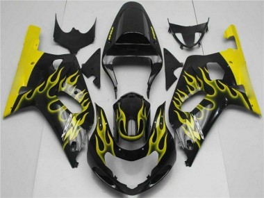 Carénage Suzuki GSXR 600 / 750 K1 K2 K3 2001-2003 - Noir