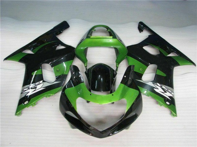 Carénage Suzuki GSXR 600 / 750 K1 K2 K3 2001-2003 - Vert Noir Carénage Suzuki GSXR 600 / 750 K1 K2 K3 2001-2003 - Vert Noir