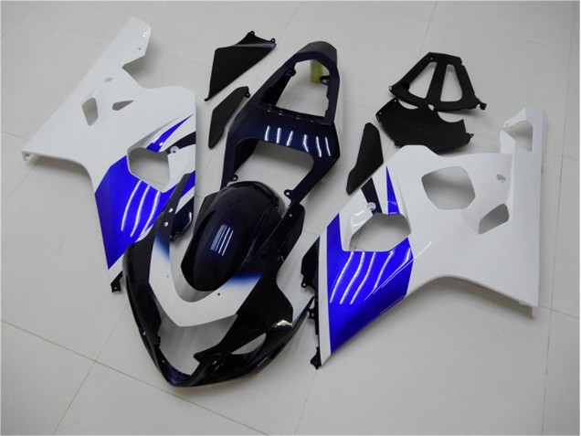 Carénage Suzuki GSXR 600 / 750 K4 2004-2005 - Blanc Bleu Carénage Suzuki GSXR 600 / 750 K4 2004-2005 - Blanc Bleu