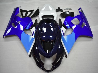 Carénage Suzuki GSXR 600 / 750 K4 2004-2005 - Bleu Blanc