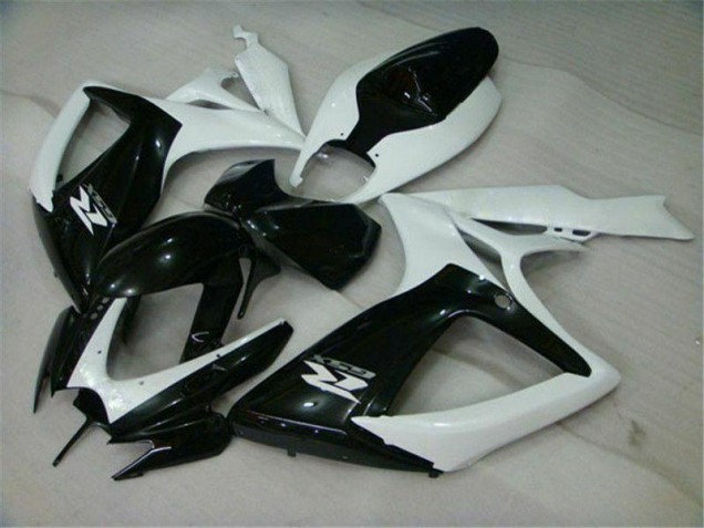 Carénage Suzuki GSXR 600 / 750 K6 2006-2007 - Noir Blanc Carénage Suzuki GSXR 600 / 750 K6 2006-2007 - Noir Blanc