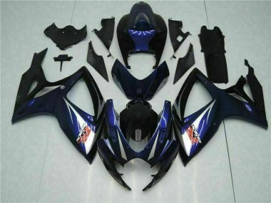 Carénage Suzuki GSXR 600 / 750 K6 2006-2007 - Noir Bleu