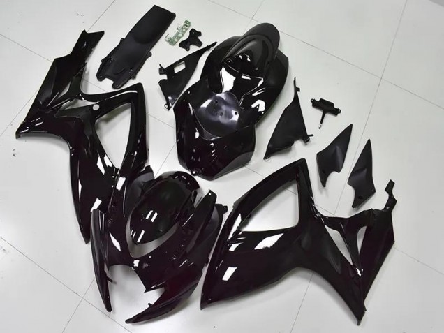 Carénage Suzuki GSXR 600 / 750 K6 2006-2007 - Noir Brillant Carénage Suzuki GSXR 600 / 750 K6 2006-2007 - Noir Brillant