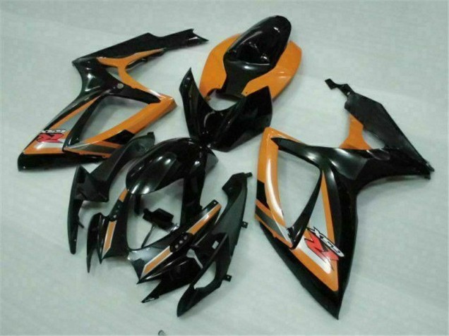 Carénage Suzuki GSXR 600 / 750 K6 2006-2007 - Noir Orange Carénage Suzuki GSXR 600 / 750 K6 2006-2007 - Noir Orange