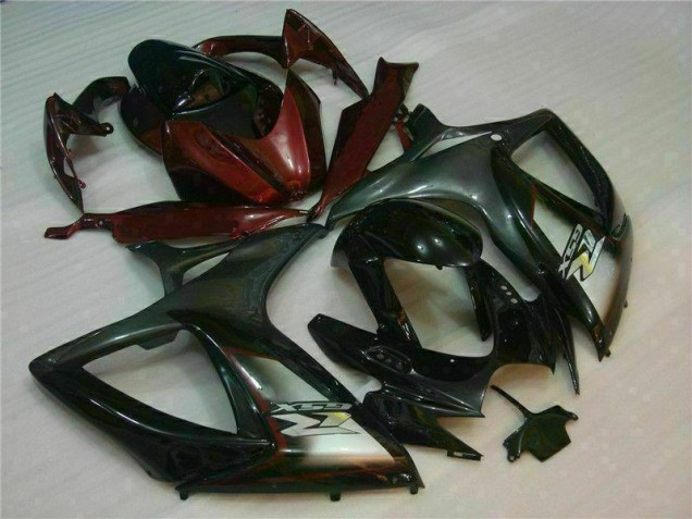 Carénage Suzuki GSXR 600 / 750 K6 2006-2007 - Noir Rouge
