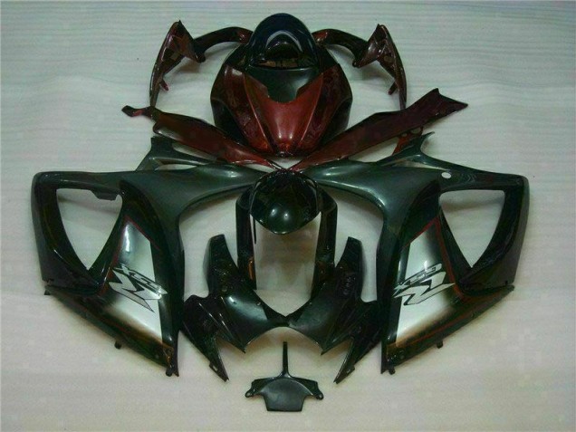 Carénage Suzuki GSXR 600 / 750 K6 2006-2007 - Noir Rouge
